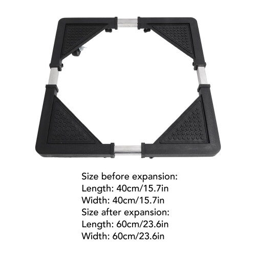 Adjustable 40-60cm Refrigerator Stand with Wheels, 1.58kg 2