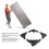 Adjustable 40-60cm Refrigerator Stand with Wheels, 1.58kg 5