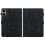 (For Redmi Pad 2 / Redmi Pad SE 11 2025, Black) Lily Embossed Leather Tablet Case 3