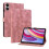 (For Xiaomi Redmi Pad Pro 12.1, Pink) Lily Embossed Leather Tablet Case 1