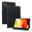 (For Redmi Pad 2 / Redmi Pad SE 11 2025, Black) Lily Embossed Leather Tablet Case 1