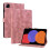(For Xiaomi Pad 6 11.0 2023, Pink) Lily Embossed Leather Tablet Case 1