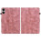 (For Xiaomi Redmi Pad Pro 12.1, Pink) Lily Embossed Leather Tablet Case 3