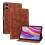 (For Xiaomi Redmi Pad Pro 12.1, Brown) Lily Embossed Leather Tablet Case 1