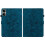 (For Redmi Pad 2 / Redmi Pad SE 11 2025, Dark Blue) Lily Embossed Leather Tablet Case 3