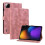 (For Xiaomi Pad 7 / Pad 7 Pro, Pink) Lily Embossed Leather Tablet Case 1