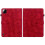 (For Xiaomi Pad 7 / Pad 7 Pro, Red) Lily Embossed Leather Tablet Case 3