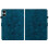 (For Xiaomi Redmi Pad Pro 12.1, Dark Blue) Lily Embossed Leather Tablet Case 3