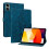 (For Redmi Pad 2 / Redmi Pad SE 11 2025, Dark Blue) Lily Embossed Leather Tablet Case 1