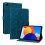 (For Xiaomi Redmi Pad SE 8.7, Dark Blue) Lily Embossed Leather Tablet Case 1