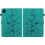 (For Xiaomi Pad 6 11.0 2023, Green) Lily Embossed Leather Tablet Case 3