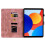 (For Xiaomi Redmi Pad SE 8.7, Pink) Lily Embossed Leather Tablet Case 4
