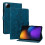 (For Xiaomi Pad 7 / Pad 7 Pro, Dark Blue) Lily Embossed Leather Tablet Case 1