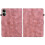 (For Redmi Pad 2 / Redmi Pad SE 11 2025, Pink) Lily Embossed Leather Tablet Case 3
