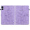 (For Xiaomi Redmi Pad 10.61, Purple) Lily Embossed Leather Tablet Case 3