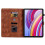 (For Xiaomi Redmi Pad Pro 12.1, Brown) Lily Embossed Leather Tablet Case 4