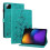 (For Xiaomi Pad 7 / Pad 7 Pro, Green) Lily Embossed Leather Tablet Case 1