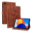 (For Xiaomi Redmi Pad SE 8.7, Brown) Lily Embossed Leather Tablet Case 1