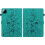 (For Xiaomi Pad 7 / Pad 7 Pro, Green) Lily Embossed Leather Tablet Case 3