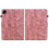 (For Xiaomi Pad 6 11.0 2023, Pink) Lily Embossed Leather Tablet Case 3