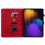 (For Xiaomi Pad 7 / Pad 7 Pro, Red) Lily Embossed Leather Tablet Case 4