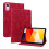 (For Xiaomi Redmi Pad SE, Red) Lily Embossed Leather Tablet Case 1