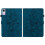 (For Xiaomi Redmi Pad SE, Dark Blue) Lily Embossed Leather Tablet Case 3