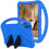 (Blue) For Lenovo Tab P11 / J606F EVA Flat Anti Falling Protective Case Shell with Holder(Black) 2