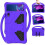 (Purple) For Lenovo Tab P11 / J606F EVA Flat Anti Falling Protective Case Shell with Holder(Black) 1