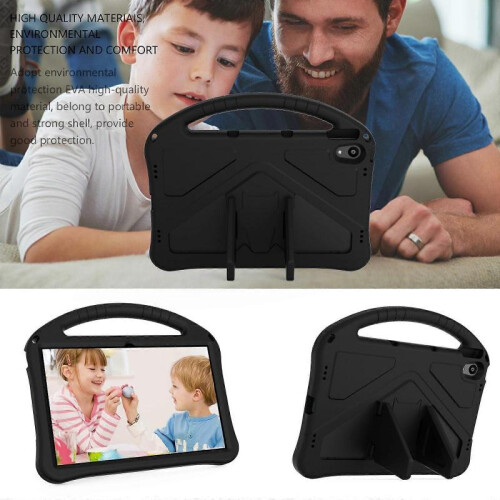 (Black) For Lenovo Tab P11 / J606F EVA Flat Anti Falling Protective Case Shell with Holder(Black) 2