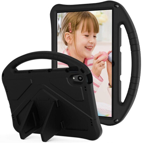 (Black) For Lenovo Tab P11 / J606F EVA Flat Anti Falling Protective Case Shell with Holder(Black) 1