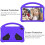 (Purple) For Lenovo Tab P11 / J606F EVA Flat Anti Falling Protective Case Shell with Holder(Black) 4