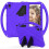 (Purple) For Lenovo Tab P11 / J606F EVA Flat Anti Falling Protective Case Shell with Holder(Black) 2