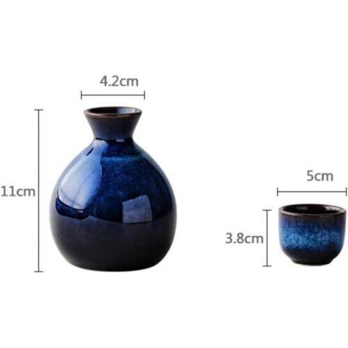 Ceramic Sake Set for Home Tool Set with Travel Accessories 2