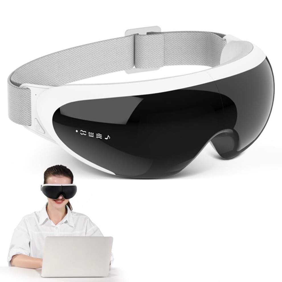 Foldable Eye Massager for Migraine Relief with Heat Therapy