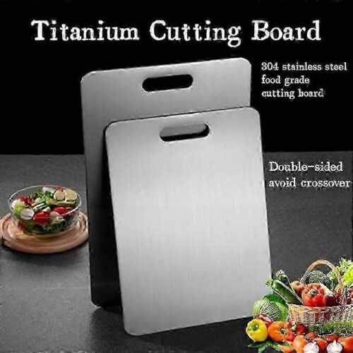 (24x15) Titanium Cutting Board Double-Sided Titanium Kitchen Chopping Board 1
