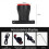 Antusi Q5 Bicycle Rear Light Automatic Brake Induction Taillight 3