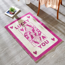 Cute Pink Small Aesthetic Modern Y2K Preppy Rug for Bedroom 2x3
