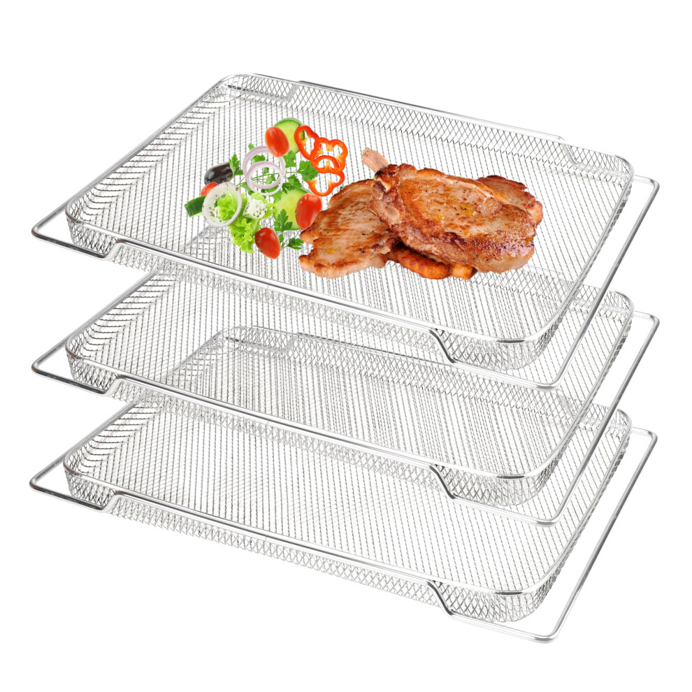 3 Pcs Stainless Steel Mesh Basket for Oven