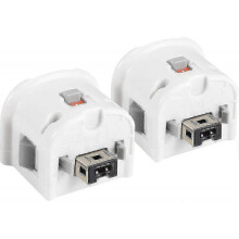 (White) 2 Motion Plus Adapter Sensor For Wii Remote Controller, Motion Plus Adaptor Accelerator Replacement For Wii Motion Plus Adapter