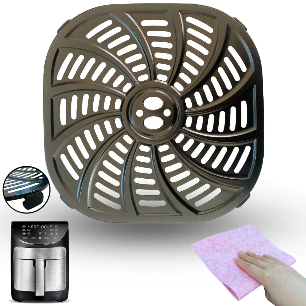 Premium Nonstick Dishwasher Safe Air Fryer Crisper Plate for Air Frying Grilling 7QT