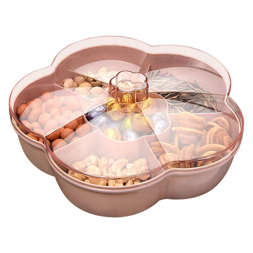 Divided Snack Serving Tray for Party Serving Dishes with 6 Sections
