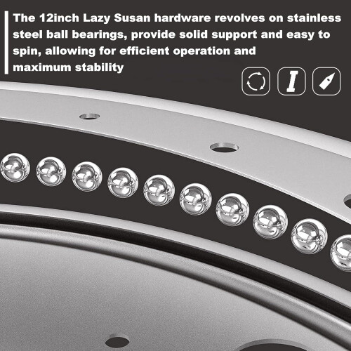 4 Pack rotating tray Hardware for Rotating Table 12inch 1