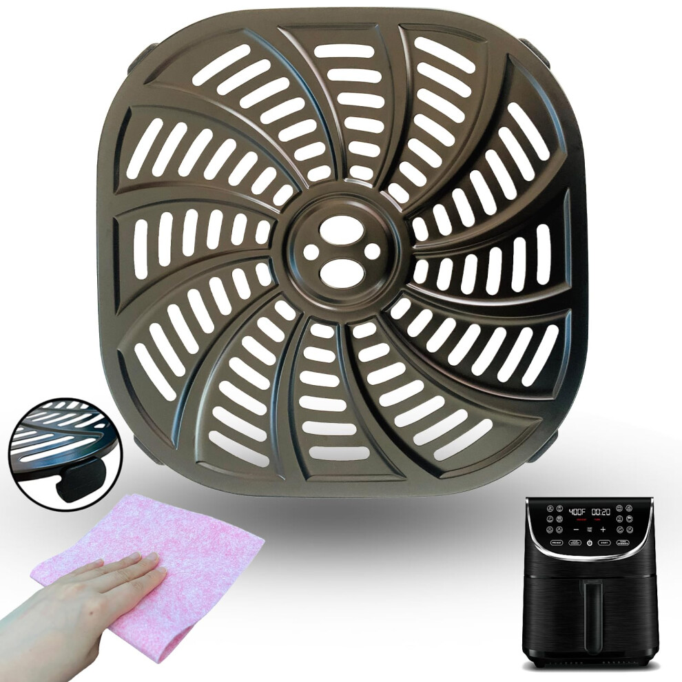 Air Fryer Crisper Plate Premium Nonstick Dishwasher Safe for Air Frying Grilling 7QT