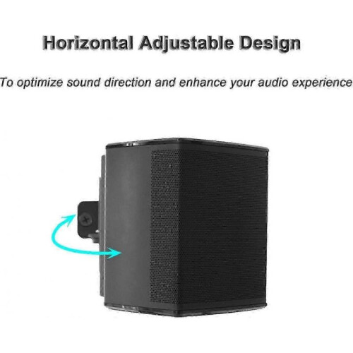 2 Pack Black Wall Mount Brackets for Bose Virtually Invisible 300 Wireless Surround Speakers 1