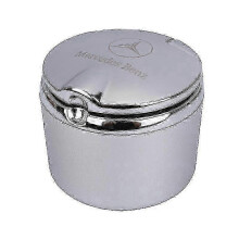 (70*65mm, Silver (all metal)) Ashtray Suitable Mercedes-benz Car Creative Metal Ashtray-Good