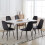 (Black, 6) 2/4/6x Dining Chairs metal Legs Home office 8