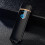 (Blue) USB Rechargeable Windproof Touch-sensing Cigarette Lighter Collectible Men Gift 4