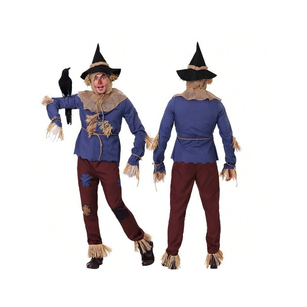 Ibywind (Men's, Xl) Halloween Costume The Wizard Of Oz Scarecrow Costume Role Play Stage Performance Costume
