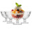 4 Transparent Bowl Set for Dessert 300 ml 1